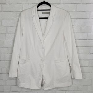 Asos White Linen Blazer